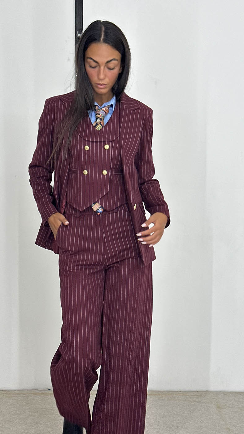 TAILLEUR GESSATO CON GILET