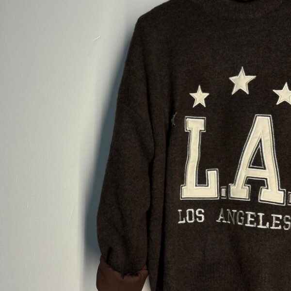 Maglione con scritta Los Angeles’ nella parte frontale